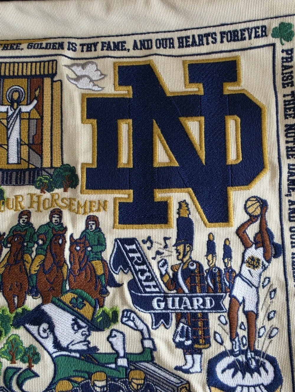 Catstudio NOTRE DAME embroidered Cotton Pillow Cover 16X19.5
